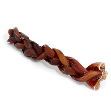 Boudin de bœuf tressé 25 cm monster (5 pièces) dans un présentoir imprimé